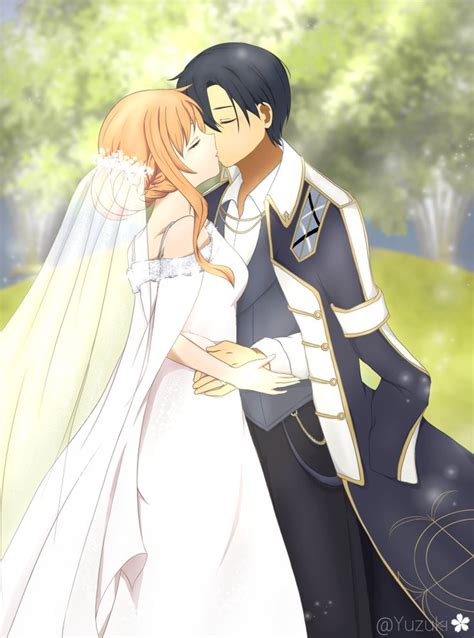 sao kirito and asuna|asuna and kirito wedding.